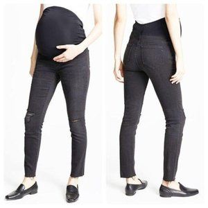 Madewell Maternity Jeans Skinny Distressed Size 31
